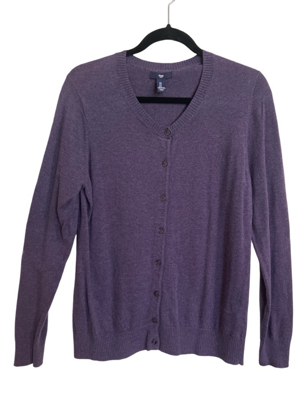 GAP Factory Ladies Purple Button Down Cardigan Sweater SZ Large